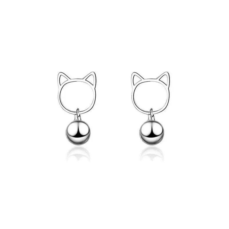 Fashion 925 Sterling Silver Cute Cat Small Bell Stud Earrings For Child Girls Women Simple Personality Party Ear Jewelry ED599
Fashion 925 Sterling Silver Cute Cat Small Bell Stud Earrings For Child Girls Women Simple Personality Party Ear Jewelry ED599