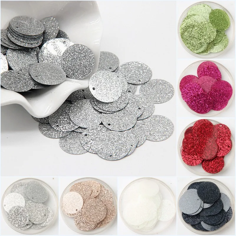 Glitter Sequins Dia 20mm Flash Powder PVC Sequin with 1 Side Hole for Clothing Accessories DIY Art Decoration Jewelry Making 20g
Glitter Sequins Dia 20mm Flash Powder PVC Sequin with 1 Side Hole for Clothing Accessories DIY Art Decoration Jewelry Making 20g