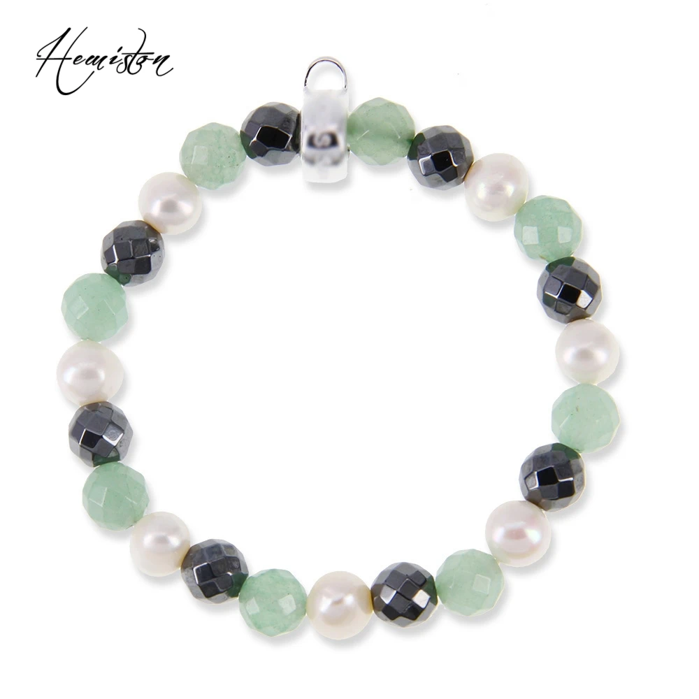 Thomas Style Charm Bracelet with Pearl, Hematite and Aventurine Beads, European TS Style Fine Jewelry For Women
Thomas Style Charm Bracelet with Pearl, Hematite and Aventurine Beads, European TS Style Fine Jewelry For Women