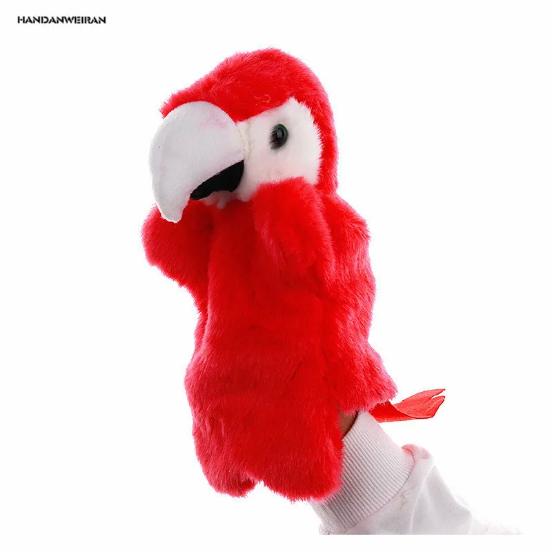 HANDANWEIRAN 1Pcs PP Cotton New Style Hot Stuffed Plush Toys Parrot Modeling Animal Hand Puppets Toy Puppet | Игрушки и хобби