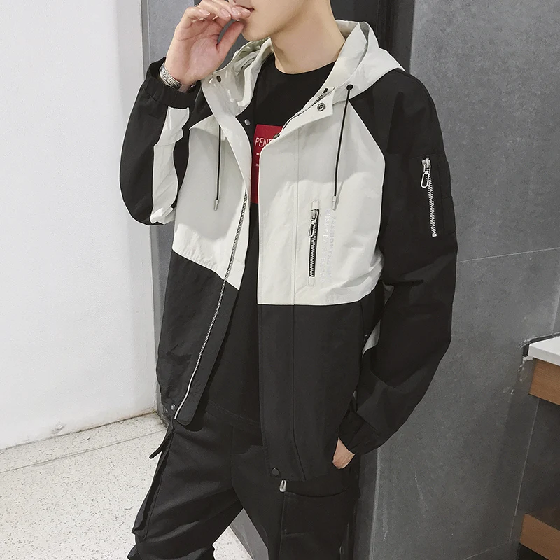 2019 New Large Size Polyester Spring jacket Men Tooling straight straight loose jacket Men's stitching Plus size hooded jacket
2019 New Large Size Polyester Spring jacket Men Tooling straight straight loose jacket Men's stitching Plus size hooded jacket