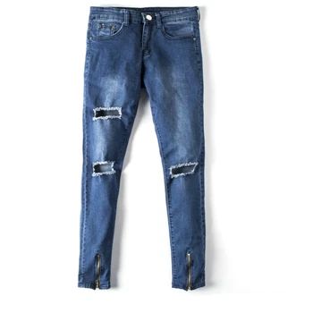 Men European Style Ripped Hole Jeans Male Patchwork Trendy Long Jeans Men Mid Waist Distressed Slim Fit Trousers AA51449
Men European Style Ripped Hole Jeans Male Patchwork Trendy Long Jeans Men Mid Waist Distressed Slim Fit Trousers AA51449