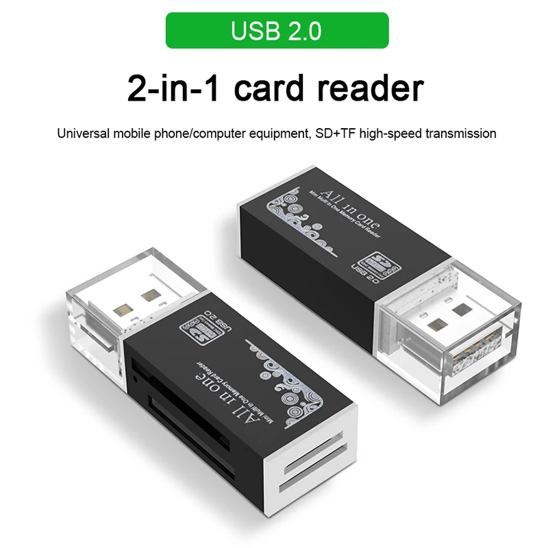 Uverbon USB 2.0 All in 1 Multi Memory Card Reader Adapter For Micro SD SDHC TF M2 MMC Wholesale 1 pc C0608 Gifts High Quality
Uverbon USB 2.0 All in 1 Multi Memory Card Reader Adapter For Micro SD SDHC TF M2 MMC Wholesale 1 pc C0608 Gifts High Quality