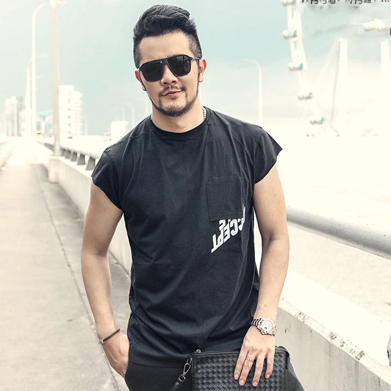 Summer Men New Small Pocket Sleeveless Wide Shoulder Printed Letters Tank Tops Men's Slim Casual Cotton Vest Brand Tank TopsT851
Summer Men New Small Pocket Sleeveless Wide Shoulder Printed Letters Tank Tops Men's Slim Casual Cotton Vest Brand Tank TopsT851