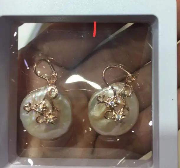 Pretty Jewelry TwoPin Beads earbob 15-17mm South Sea Baroque Pearl Earrings Luxury
Pretty Jewelry TwoPin Beads earbob 15-17mm South Sea Baroque Pearl Earrings Luxury