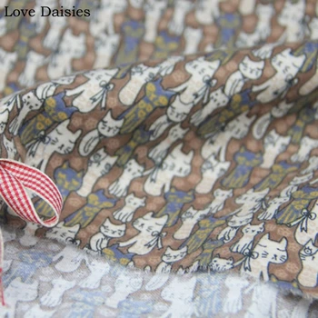 100% cotton plain brushed cute brown with blue white cat s soft cozy fabrics for autumn apparel dress shirt handwork patchwork
100% cotton plain brushed cute brown with blue white cat s soft cozy fabrics for autumn apparel dress shirt handwork patchwork