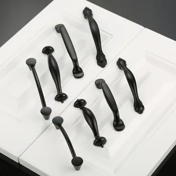 DRELD Zinc Alloy Black Furniture Handle Cabinet Knobs and Handles Cupboard Wardrobe Kitchen Door Pulls Handle Furniture Hardware
DRELD Zinc Alloy Black Furniture Handle Cabinet Knobs and Handles Cupboard Wardrobe Kitchen Door Pulls Handle Furniture Hardware