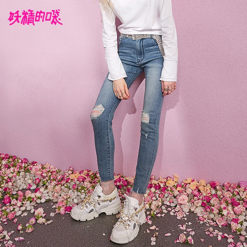 ELF SACK 2019 New Woman Pants Cotton Casual Full Length Women Mid Waist Skinny Jeans Ladie Denim Trousers Femme Pencil Pants
ELF SACK 2019 New Woman Pants Cotton Casual Full Length Women Mid Waist Skinny Jeans Ladie Denim Trousers Femme Pencil Pants