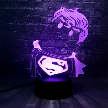 Marvel Captain America Shield Superman Q 3D Acrylic table night light LED illusion Home Decor USB Change Lamp Boy kids toy Gift
Marvel Captain America Shield Superman Q 3D Acrylic table night light LED illusion Home Decor USB Change Lamp Boy kids toy Gift