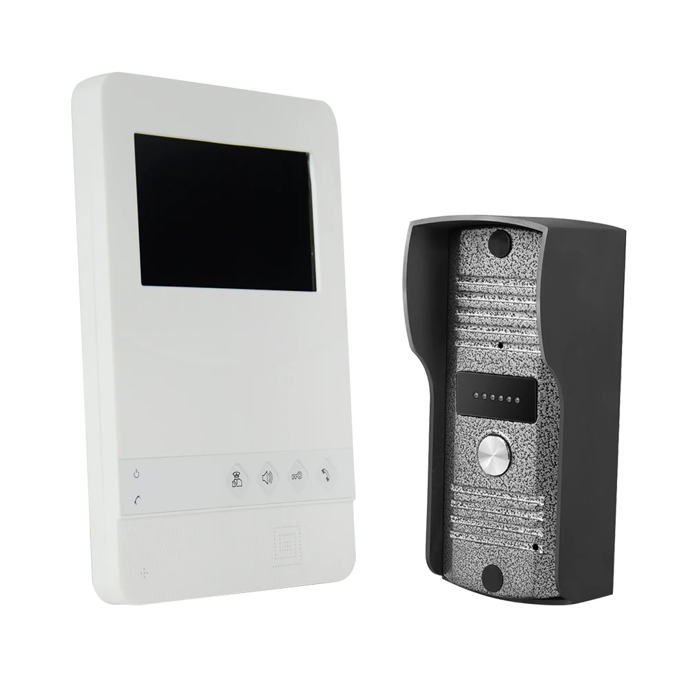 4.3-inch LCD Screen Monitor ABS Video Door Viewer Door Bell Video Intercom Monitor Kit IR Night Vision Camera Door Bell for Apartment Home
4.3-inch LCD Screen Monitor ABS Video Door Viewer Door Bell Video Intercom Monitor Kit IR Night Vision Camera Door Bell for Apartment Home