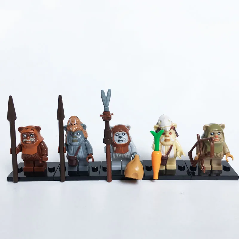 5PCS Star Wars Chief Chirpa Ewok Village Tan Tokkat Paploo Logray Battle of Endor COMPATIBLE Blocks Bricks Toys Kid Gift
5PCS Star Wars Chief Chirpa Ewok Village Tan Tokkat Paploo Logray Battle of Endor COMPATIBLE Blocks Bricks Toys Kid Gift