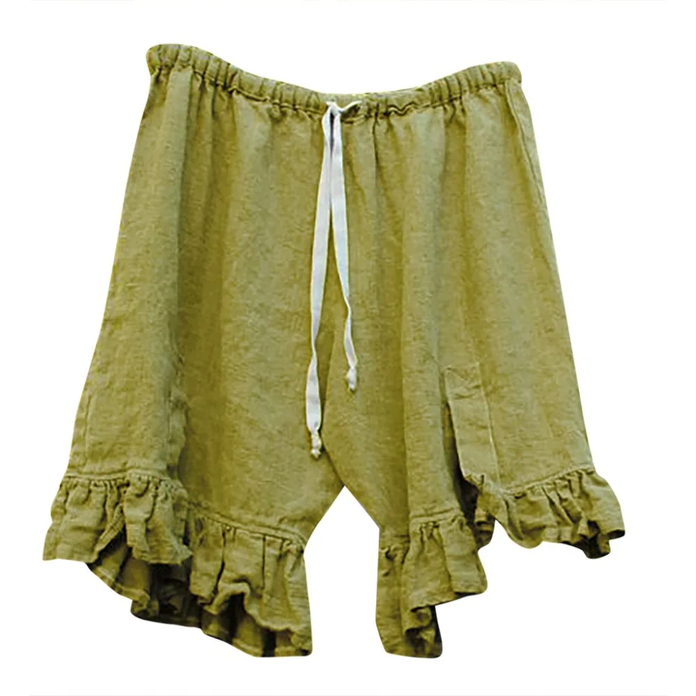 Women Plue Size Causal Solid Linen mid Waist Tie Up Loose Wide Short Leg short summer new arrivals fashion 5xl women 15#
Women Plue Size Causal Solid Linen mid Waist Tie Up Loose Wide Short Leg short summer new arrivals fashion 5xl women 15#