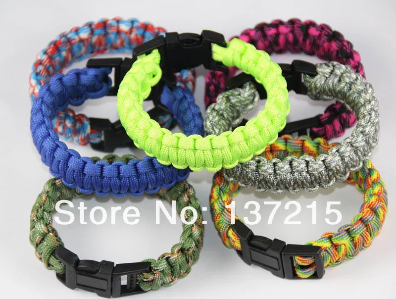 10pcs/lot Mix Colors New Unisex Handmade colorful Weave Paracord Bracelet with plastic
10pcs/lot Mix Colors New Unisex Handmade colorful Weave Paracord Bracelet with plastic