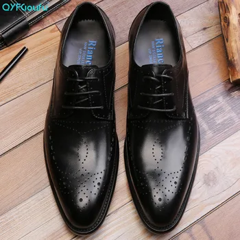 QYFCIOUFU 2019 Mens Dress Shoes New Arrival British Style Pointed Toe Formal Shoes Genuine Leather Fashion Lace-up Office Shoes
QYFCIOUFU 2019 Mens Dress Shoes New Arrival British Style Pointed Toe Formal Shoes Genuine Leather Fashion Lace-up Office Shoes
