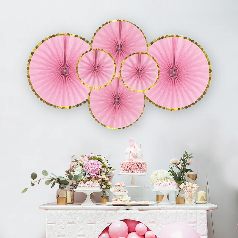 6Pcs/Set Pink Girl Paper Fan In Baptism Party DIY Flower Gold Foil Side Crafts Paper Fan Decor Boys Birthday Home Decor Supplie
6Pcs/Set Pink Girl Paper Fan In Baptism Party DIY Flower Gold Foil Side Crafts Paper Fan Decor Boys Birthday Home Decor Supplie