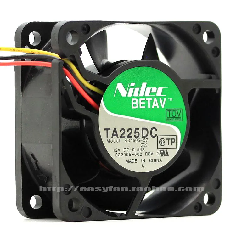 NEW NIDEC 6025 double ball bearing 6CM high air volume 6CM B34605-57 cooling fan
NEW NIDEC 6025 double ball bearing 6CM high air volume 6CM B34605-57 cooling fan