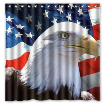 US Flag And Bald Eagle DIY Waterproof Bath Shower Curtain Custom Bathroom Curtains Spa Decorative Screens 180*180cm
US Flag And Bald Eagle DIY Waterproof Bath Shower Curtain Custom Bathroom Curtains Spa Decorative Screens 180*180cm