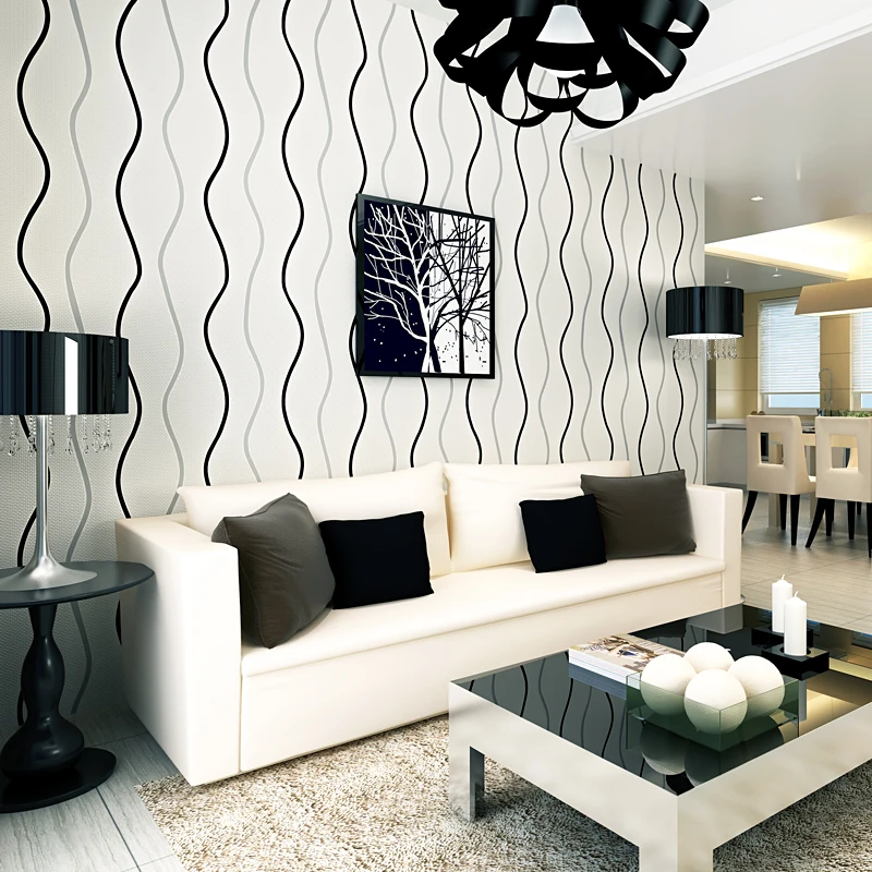 papel de parede 3D Wavy striped non woven Wall paper roll Modern Embossed Flocking Wallpaper for Living room TV Background
papel de parede 3D Wavy striped non woven Wall paper roll Modern Embossed Flocking Wallpaper for Living room TV Background
