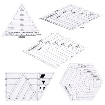 5pcs/set Quilting Sewing Patchwork Craft Scale Ruler DIY Handmade Tailor Home Tools
5pcs/set Quilting Sewing Patchwork Craft Scale Ruler DIY Handmade Tailor Home Tools