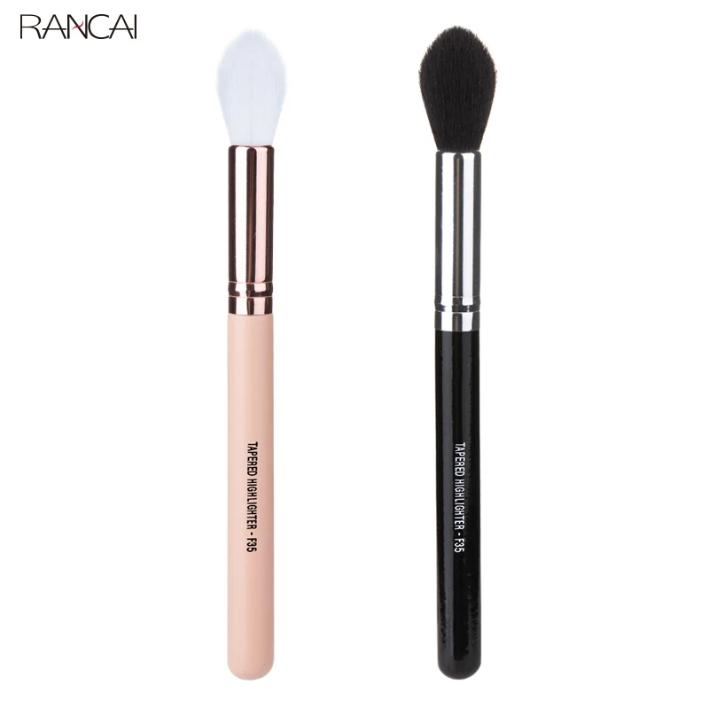 

RANCAI Professional TAPERED HIGHLIGHTER F35 Perfect Fluffy Face Powder Bronzer Brush Eyes Blending Cosmetic Tools Makeup Brush