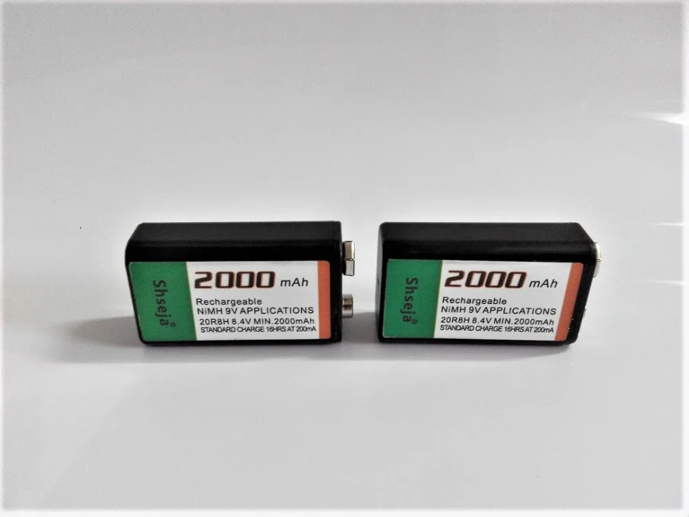 4 шт. перезаряжаемые батареи 2000 мАч 9 в NiMH + 1 Универсальное зарядное устройство aa