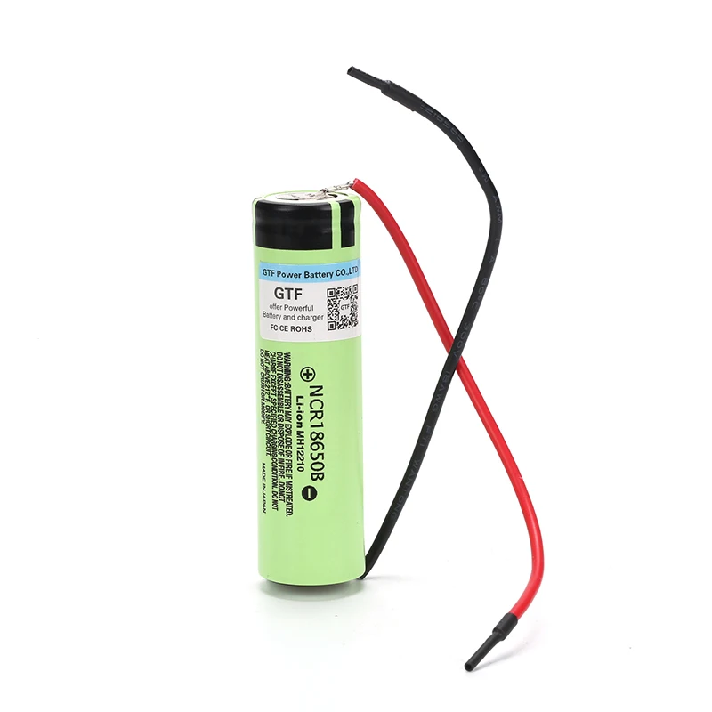 GTF Original 3.7V NCR18650B 3400mAh Li-Ion battery rechargeable lithium battery for flashlight headlamp 18650 battery+DIY Line
GTF Original 3.7V NCR18650B 3400mAh Li-Ion battery rechargeable lithium battery for flashlight headlamp 18650 battery+DIY Line