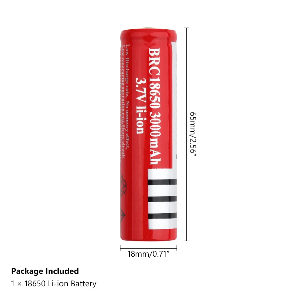 Перезаряжаемый аккумулятор BRC 18650 3 7 V 3000mAh для перезаряжаемый электронных сигарет