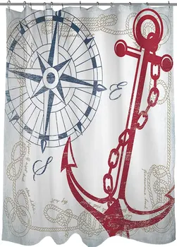 Shower Curtains Anchors Away White 100% New and High Quality 72x72inch Shower Curtains
Shower Curtains Anchors Away White 100% New and High Quality 72x72inch Shower Curtains