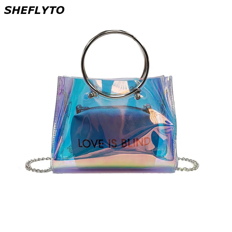 Luxury Handbags Women's Bags Designer PVC Transparent Laser Shoulder Bags New Fashion Crossbody Messenger Bag Female Small Flap
Luxury Handbags Women's Bags Designer PVC Transparent Laser Shoulder Bags New Fashion Crossbody Messenger Bag Female Small Flap