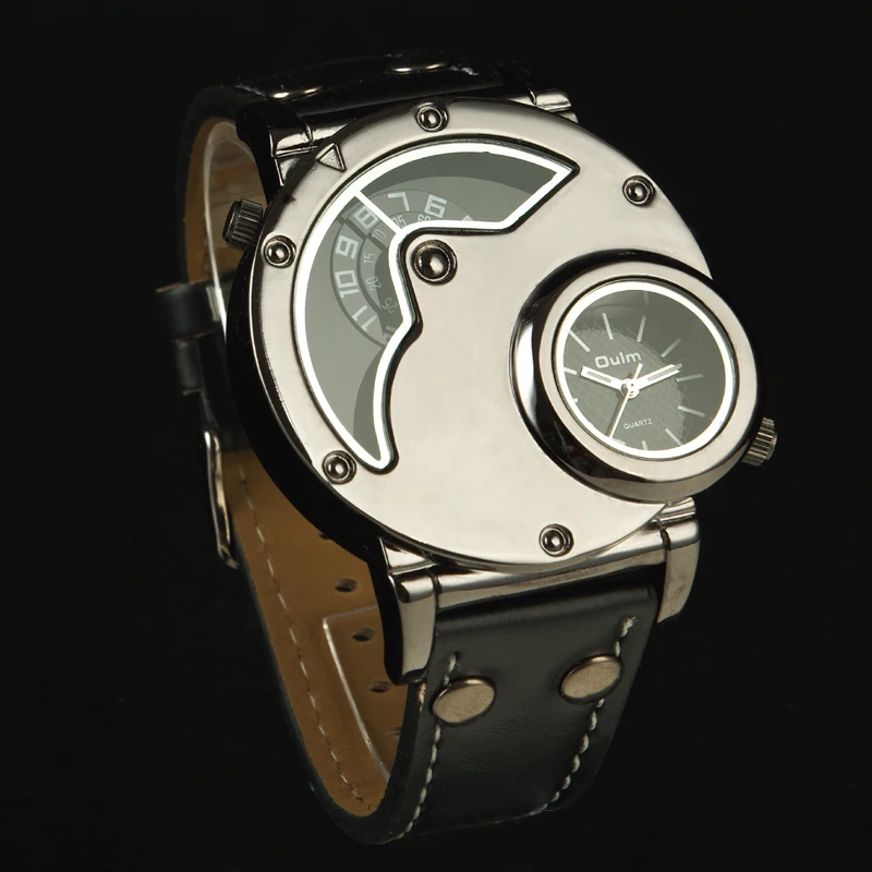 Original Top Luxury OULM Watches New Russian Aviator Pilot Army Military Quartz Mens Wrist Watch Dual time black leather Relogio
Original Top Luxury OULM Watches New Russian Aviator Pilot Army Military Quartz Mens Wrist Watch Dual time black leather Relogio