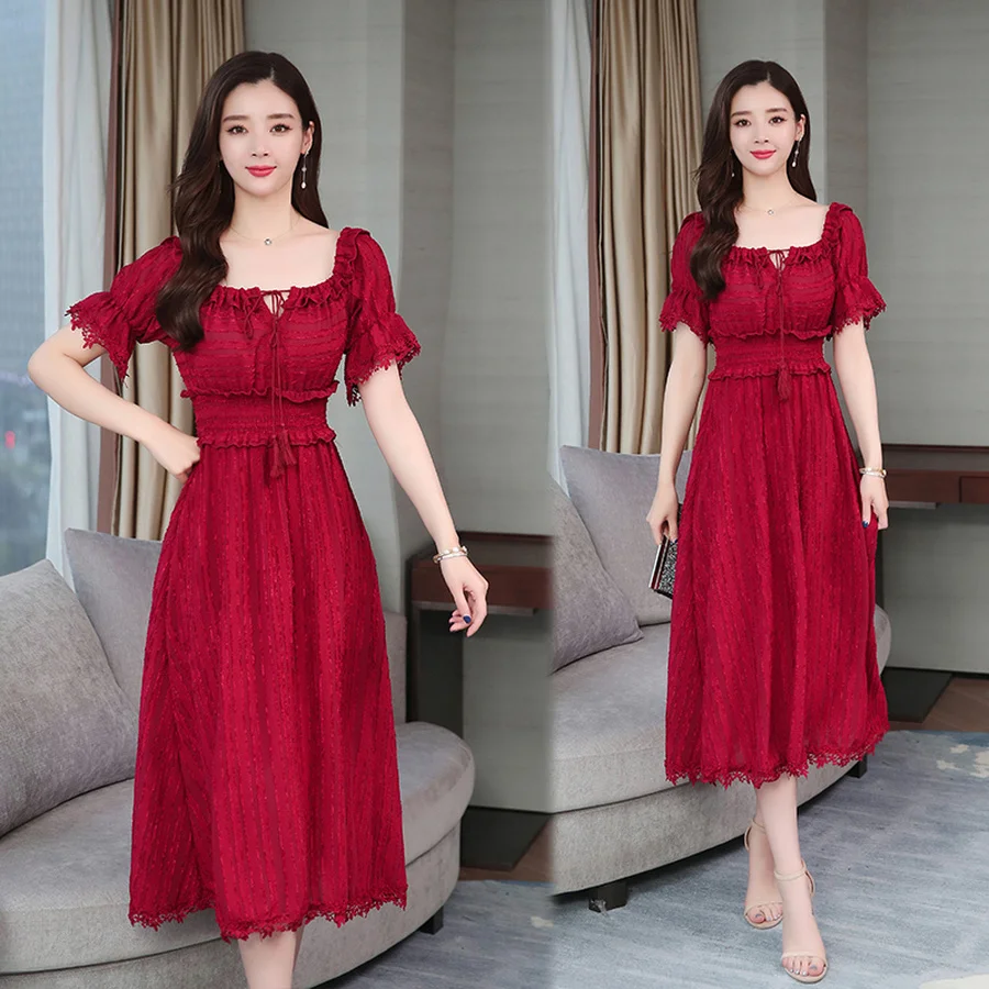2019 Vintage Solid Chiffon Midi Dresses Summer Plus Size Red Sexy Maxi Beach Sundress Elegant Women Bodycon Boho Party Vestidos
2019 Vintage Solid Chiffon Midi Dresses Summer Plus Size Red Sexy Maxi Beach Sundress Elegant Women Bodycon Boho Party Vestidos