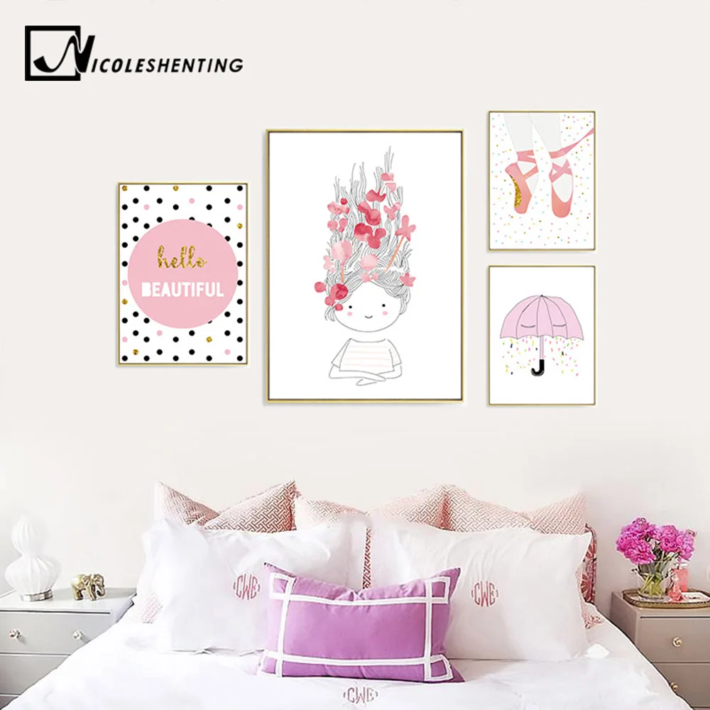 Nursery Wall Art Canvas Poster Minimalist Polka Dot Print Pink Cartoon Painting Decoration Picture Nordic Baby Girls Room Decor
Nursery Wall Art Canvas Poster Minimalist Polka Dot Print Pink Cartoon Painting Decoration Picture Nordic Baby Girls Room Decor