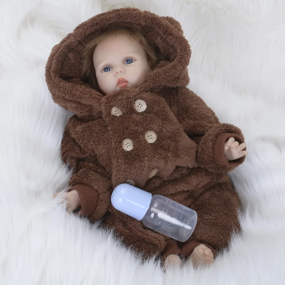 22inches 55cm Reborn Girl Baby Dolls Lifelike Silicone Vinyl Gifts For Children Toys with Brown Flush Clothes ds35 Baby Gift
22inches 55cm Reborn Girl Baby Dolls Lifelike Silicone Vinyl Gifts For Children Toys with Brown Flush Clothes ds35 Baby Gift