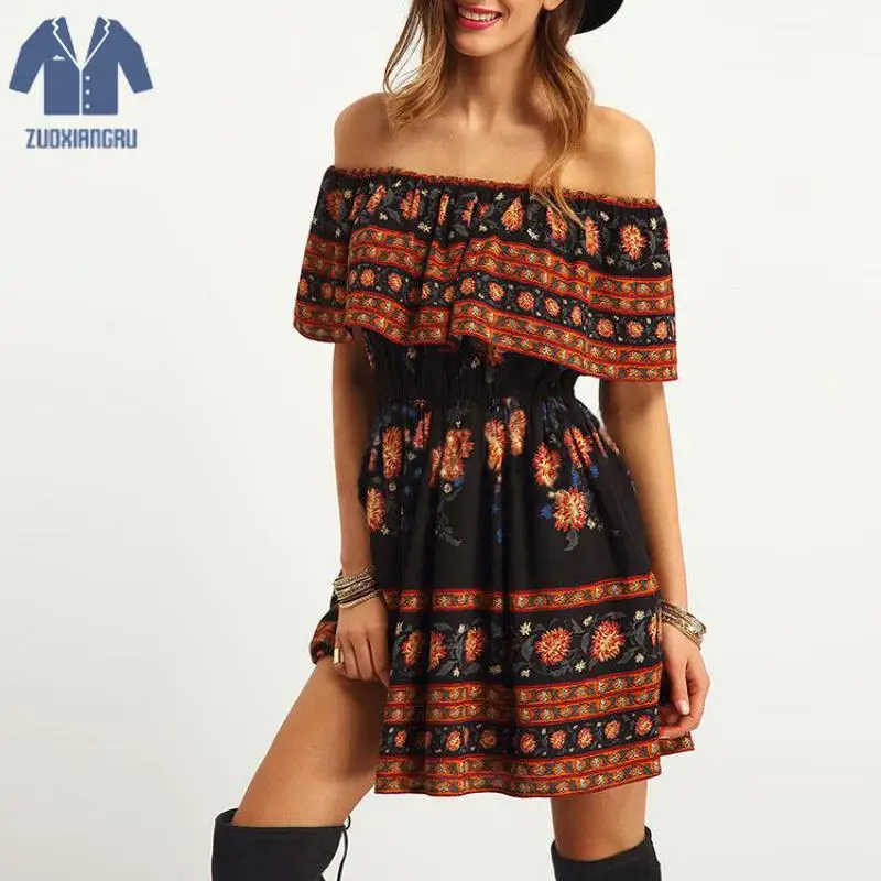 Zuoxiangru Summer New Dress Casual One-neck Dress Retro Hippie Bohemian Dress Tribal Print Bohemian Print Women's Clothing
Zuoxiangru Summer New Dress Casual One-neck Dress Retro Hippie Bohemian Dress Tribal Print Bohemian Print Women's Clothing