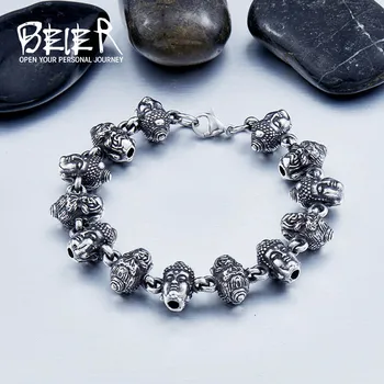 Beier 316L Stainless Steel bracelet new design punk Buddha head Bracelet Fashion Jewelry LLBC8-032R
Beier 316L Stainless Steel bracelet new design punk Buddha head Bracelet Fashion Jewelry LLBC8-032R