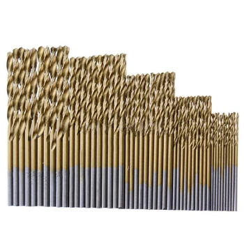 Hot 50pcs High Speed Steel Twist Drill 1.0/1.5/2.0/2.5/3.0mm Titanium Coated HSS Drill Woodworking Hand Tools Drill Bit Set
Hot 50pcs High Speed Steel Twist Drill 1.0/1.5/2.0/2.5/3.0mm Titanium Coated HSS Drill Woodworking Hand Tools Drill Bit Set