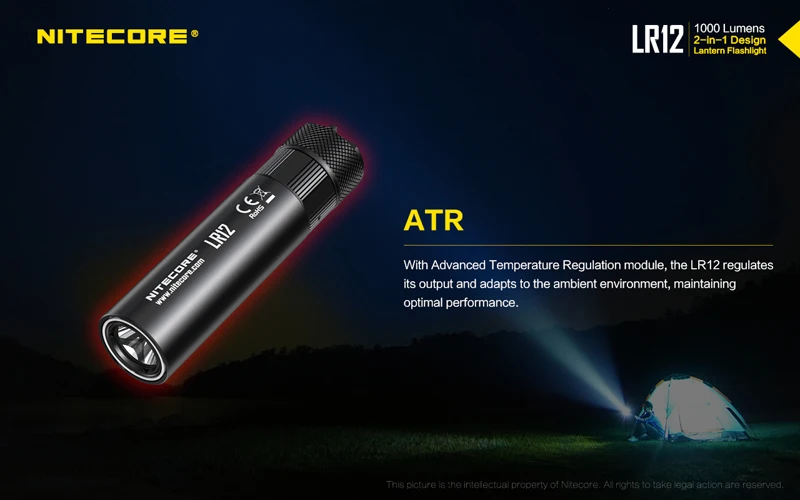 Nitecore LR12 2 in 1 Retractable Portable Lantern Flashlight (18)