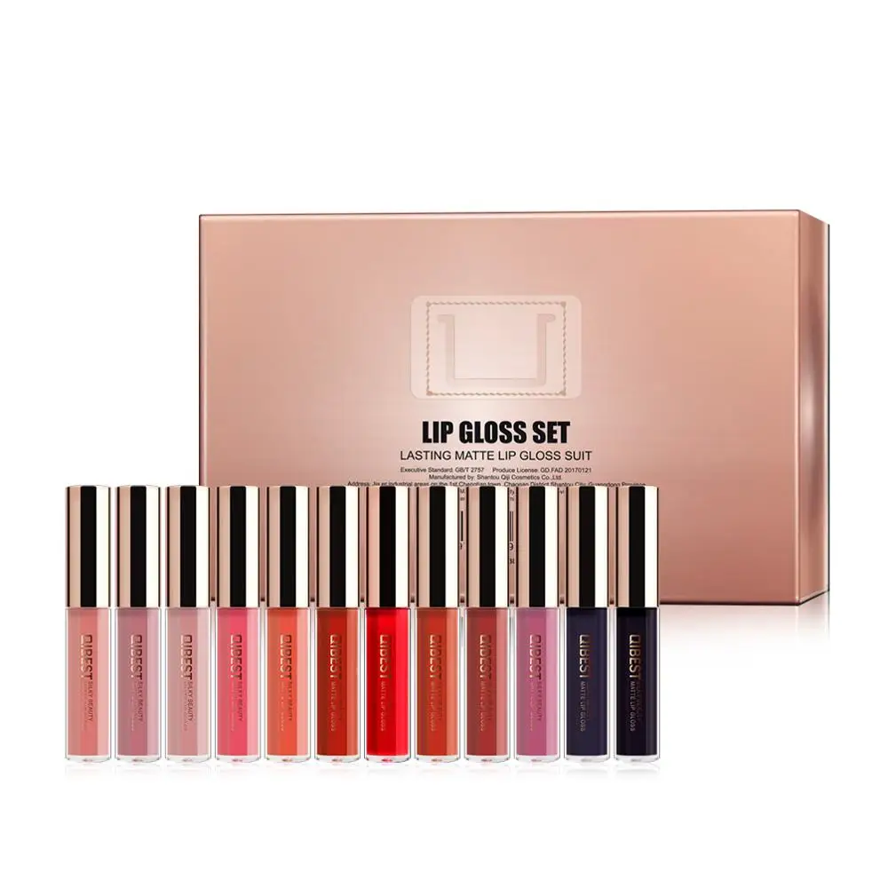 12-Color Gift Box Set Gloss Matte Non-Stick Cup Liquid Lipstick Clear Lipgloss Magic Beauty Glazed Lip RSQ-K32
12-Color Gift Box Set Gloss Matte Non-Stick Cup Liquid Lipstick Clear Lipgloss Magic Beauty Glazed Lip RSQ-K32