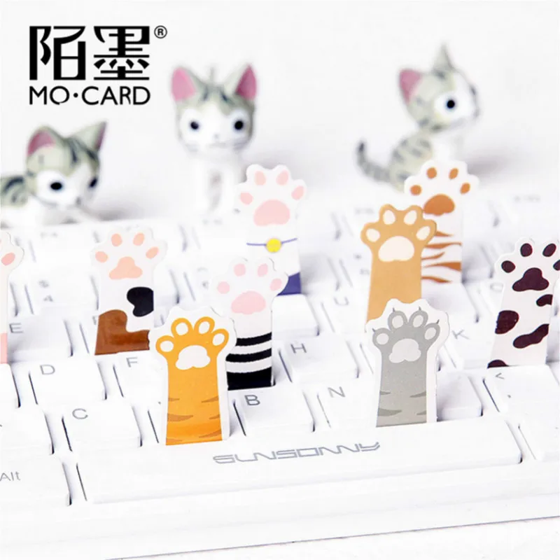 45Pcs/set kawaii bookmark creative lovely Cat paw pattern Diary stickers planner office decor school supplies stationery
45Pcs/set kawaii bookmark creative lovely Cat paw pattern Diary stickers planner office decor school supplies stationery