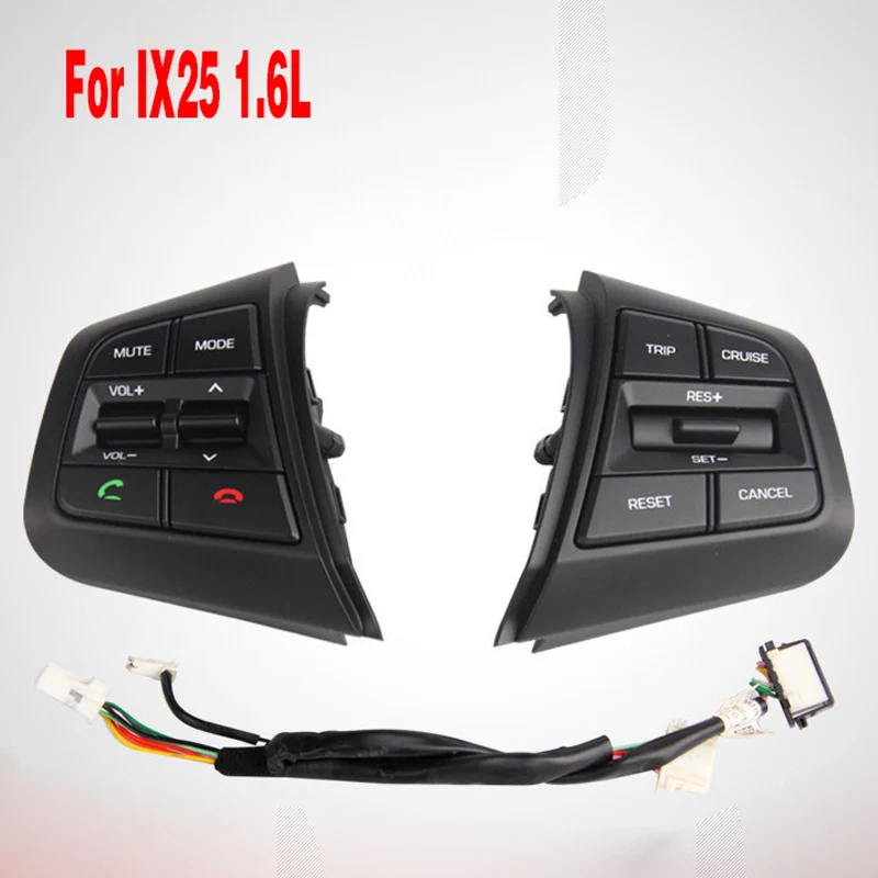 For Hyundai ix25 creta 1.6L Left and right Cruise Control Buttons Remote Control Bluetooth Phone Button Volume plus/minus button
For Hyundai ix25 creta 1.6L Left and right Cruise Control Buttons Remote Control Bluetooth Phone Button Volume plus/minus button