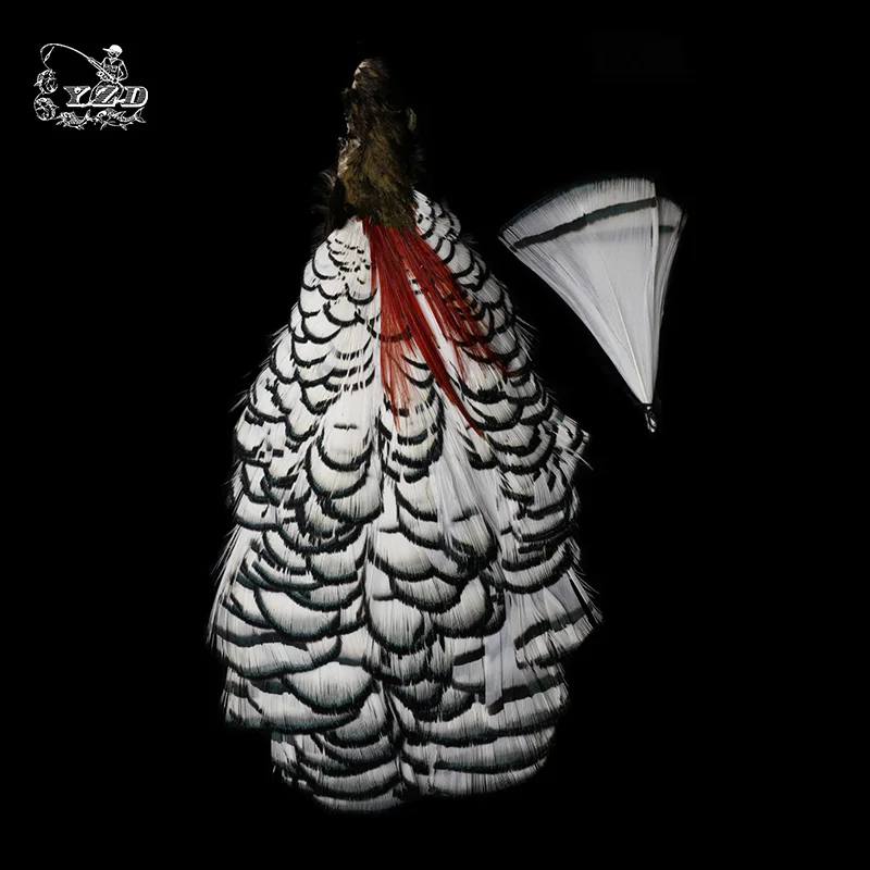 YAZHIDA Golden Silver Pheasant Tippet Dry Fly Tying Supplies Hackles Feathers Pheasant Tail for Fly Tying Materials Lure Making
YAZHIDA Golden Silver Pheasant Tippet Dry Fly Tying Supplies Hackles Feathers Pheasant Tail for Fly Tying Materials Lure Making