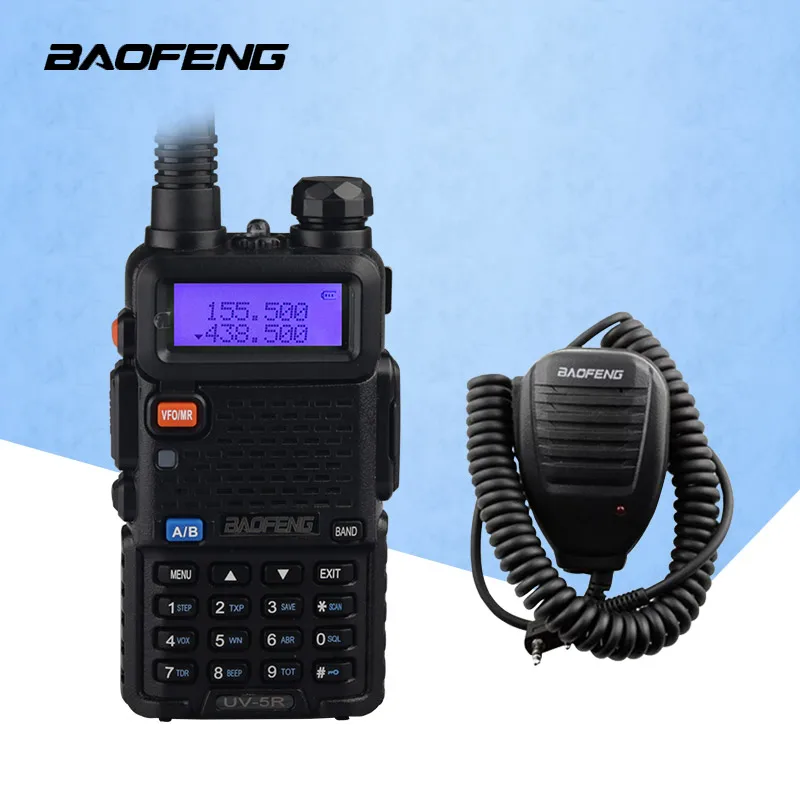 Walkie Talkie BaoFeng UV-5R Dual-Band 136-174/400-520 MHz FM Ham Two Way Radio Transceiver UV5R Walkie Talkie with Microphone
Walkie Talkie BaoFeng UV-5R Dual-Band 136-174/400-520 MHz FM Ham Two Way Radio Transceiver UV5R Walkie Talkie with Microphone