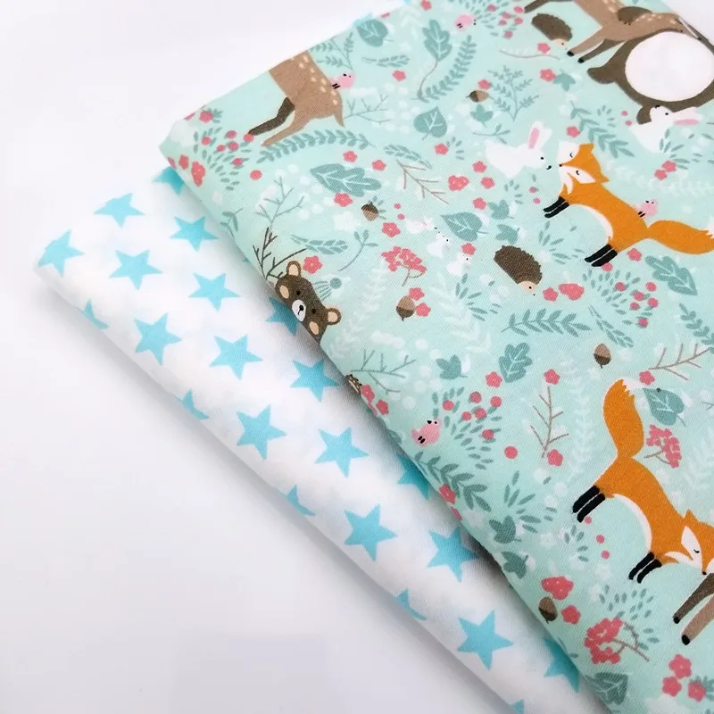 Lovely Animal/Star Printed Cotton Twill Fabric Printing Childish Style For DIY Quilting Sewing Patchwork Cloth Fabric For Kids
Lovely Animal/Star Printed Cotton Twill Fabric Printing Childish Style For DIY Quilting Sewing Patchwork Cloth Fabric For Kids