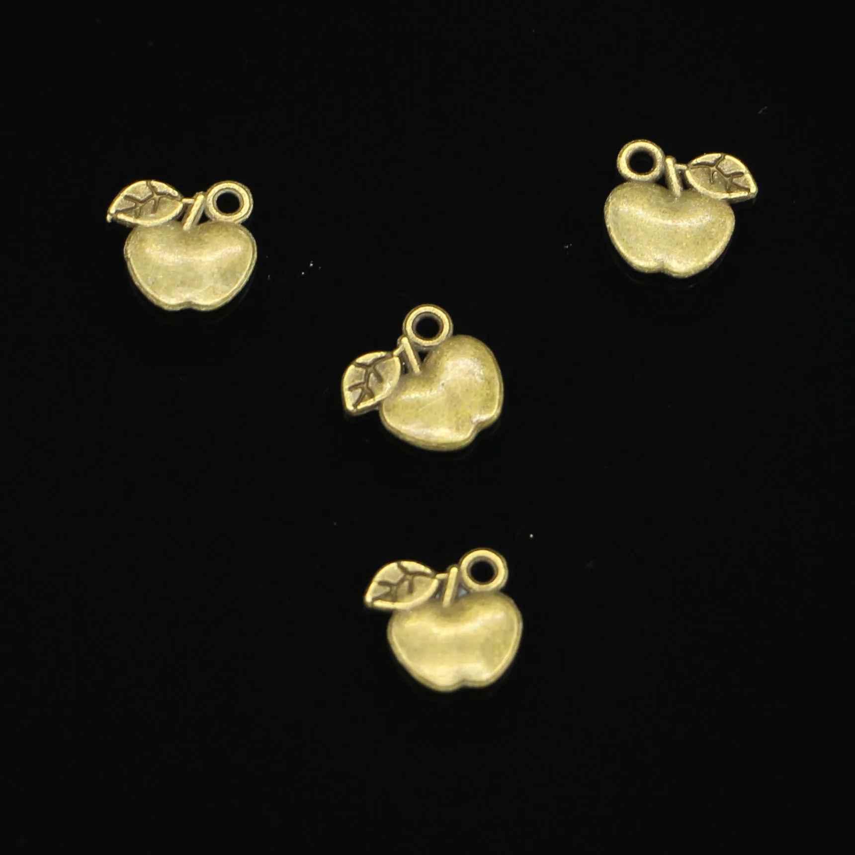 135 pcs Antique Bronze Plated apple Charms for Jewelry Making DIY Handmade Pendants 10*10mm | Украшения и аксессуары