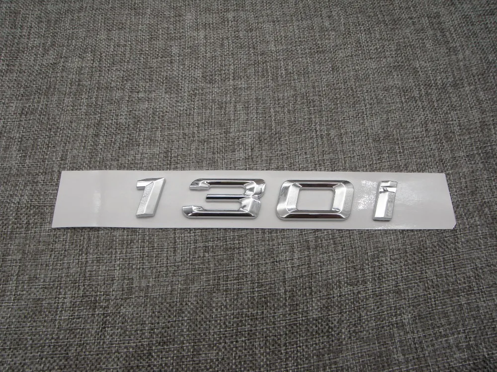 Shiny Silver ABS Number Letters Word Car Trunk Badge Emblem Letter Decal Sticker for BMW 1 Series 130i
Shiny Silver ABS Number Letters Word Car Trunk Badge Emblem Letter Decal Sticker for BMW 1 Series 130i