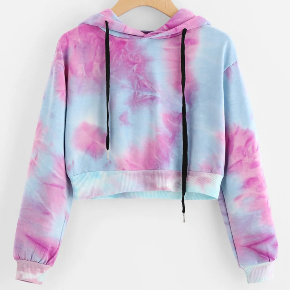 Women's sexy tie purple dyed printed long-sleeved short sweatshirt hoodie shirt women's short women's sweatshirt blusas moleton
Women's sexy tie purple dyed printed long-sleeved short sweatshirt hoodie shirt women's short women's sweatshirt blusas moleton