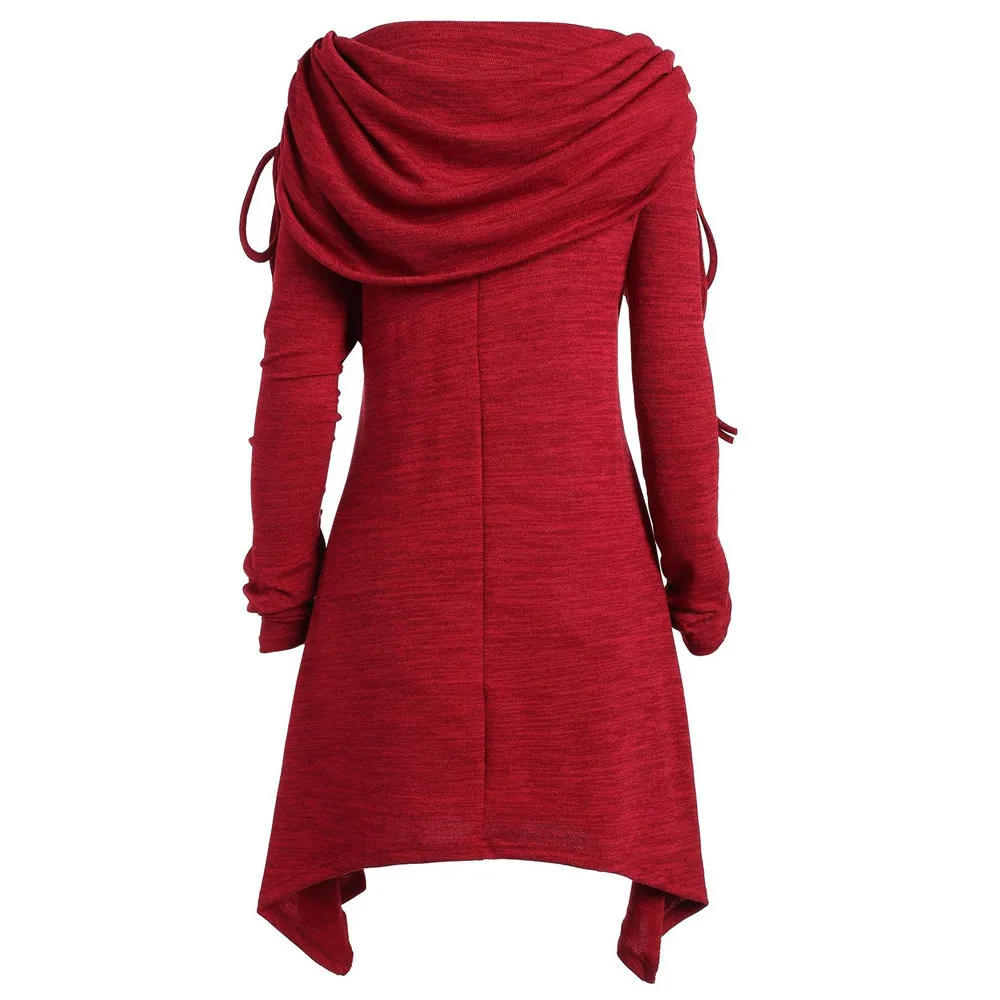 Women Long Foldover Collar Plus Size Feminino Ruched Top Red Sweatshirt Fashion Women Tunic Top Casual Blusas Mujer Big Size 5XL
Women Long Foldover Collar Plus Size Feminino Ruched Top Red Sweatshirt Fashion Women Tunic Top Casual Blusas Mujer Big Size 5XL