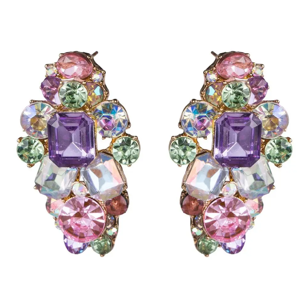 Beautiful Women Crystal Flower Stud Earrings Rhinestone Colorful Crystal Piercing Earrings for Women Wedding Party Jewelry
Beautiful Women Crystal Flower Stud Earrings Rhinestone Colorful Crystal Piercing Earrings for Women Wedding Party Jewelry