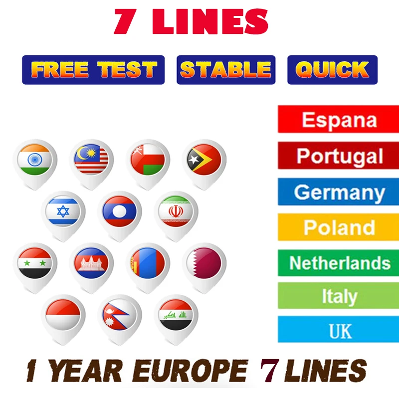 7 Line Cccam Cline for Reseller Europe Regular Buyer for one year Europe Cccam Cline DVB-S2
7 Line Cccam Cline for Reseller Europe Regular Buyer for one year Europe Cccam Cline DVB-S2