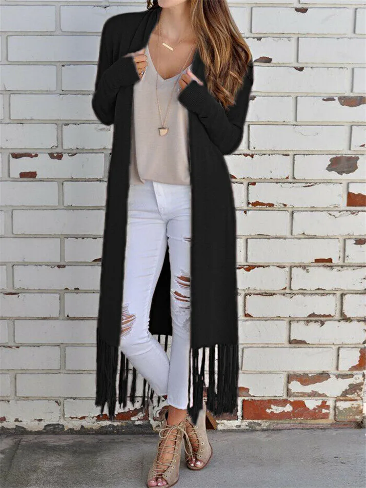 Open Stitch Cardigan Early Autumn Summer for Sun UV Protection Women Long Sleeve Female Elegant Knitted Outerwear Sweater Tassel
Open Stitch Cardigan Early Autumn Summer for Sun UV Protection Women Long Sleeve Female Elegant Knitted Outerwear Sweater Tassel